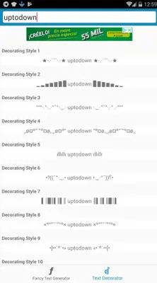 Cool Fancy Text Generator android App screenshot 2