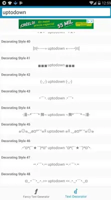Cool Fancy Text Generator android App screenshot 3