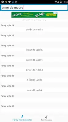 Cool Fancy Text Generator android App screenshot 4